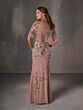 Christina Wu 40572 Cape Sleeve Embellished Dress