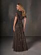 Adrianna Papell 40515 Flutter Sleeve V-Neck Dress
