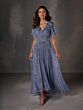 Adrianna Papell 40515 Flutter Sleeve V-Neck Dress
