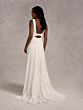 Adrianna Papell 40414 Square Back V-Neck Bridal Dress