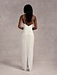 Adrianna Papell 40415 Beaded Fringe Scoop Neck Bridal Gown