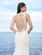 Adrianna Papell 45003 Cutout Back Jewel Neck Wedding Dress