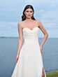 Adrianna Papell 45005 Draped Bodice Sweetheart Neck Wedding Gown