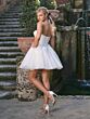 Adrianna Papell 45035 Corset Bodice Bow Waist Bridal Dress