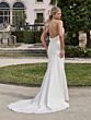Adrianna Papell 45036 Cowl Back Plunging Neck Wedding Gown