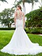 Adrianna Papell 31176 Illusion Back Wedding Gown