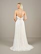 Adrianna Papell 40446 Scoop Neck Spaghetti Strap Wedding Dress
