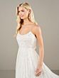 Adrianna Papell 40446 Scoop Neck Spaghetti Strap Wedding Dress