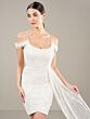 Adrianna Papell 40449 Tulip Skirt Short Wedding Dress