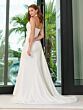 Adrianna Papell 45017 Draped Bodice Side Streamer Wedding Gown