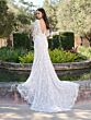 Adrianna Papell 31332W Bow Back Long Sleeve Plus Size Bridal Gown
