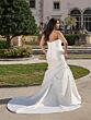 Adrianna Papell 31342W Strapless Draped Skirt Plus Size Wedding Dress