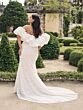 Adrianna Papell 31346W Lace Sweetheart Neck Plus Size Wedding Dress