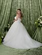 Adrianna Papell 31356W Scoop Neck Strapless Plus Size Wedding Dress