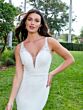 Adrianna Papell Luna Illusion Back Bridal Dress