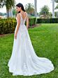 Adrianna Papell 31117 V-Neck Bridal Dress