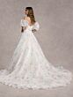 Adrianna Papell 31255P Floral Print Detachable Sleeve Wedding Dress