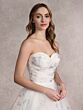 Adrianna Papell 31255P Floral Print Detachable Sleeve Wedding Dress