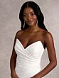 Adrianna Papell 31256 Ruffle Skirt Illusion Back Wedding Dress