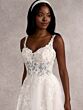 Adrianna Papell 31261 Spaghetti Straps Corset Bodice Bridal Dress