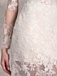 Adrianna Papell 31262 Sheer Skirt Detachable Sleeve Bridal Dress