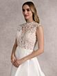 Adrianna Papell 31266 High Neck Cutout Back Wedding Dress