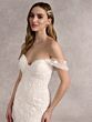 Adrianna Papell 31267 Godet Skirt Off The Shoulder Wedding Dress