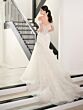 Adrianna Papell 31292 Off-The-Shoulder Trumpet Wedding Dress