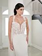 Adrianna Papell 31294 Illusion Back Petal Train Wedding Dress