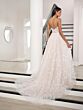 Adrianna Papell 31295 A-Line Plunging Neck Wedding Gown