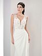 Adrianna Papell 31296 Illusion Sleeves V-Back Wedding Gown