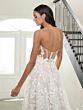 Adrianna Papell 31297 A-Line Lace Illusion Side Wedding Gown