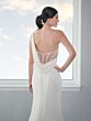 Adrianna Papell 31300 Cowl Back Asymmetric Neck Bridal Dress