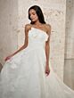 Adrianna Papell 31303 Removable Bow Strapless Bridal Gown