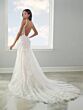 Adrianna Papell 31304 Scoop Back Plunging Neck Bridal Gown