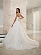 Adrianna Papell 31305 Ruffle Skirt Strapless Bridal Gown
