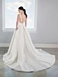 Adrianna Papell 31307 Bow Back Pleated Midriff Bridal Gown