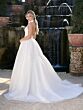 Adrianna Papell 31336 High Halter Neck Peasant Skirt Bridal Dress