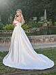Adrianna Papell 31338 Beaded Off-The-Shoulder Bridal Dress