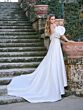 Adrianna Papell 31339 Removable Balloon Sleeve A-Line Bridal Dress