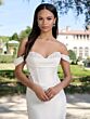 Adrianna Papell 31340 Sheer Back Off-The-Shoulder Bridal Gown