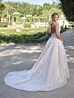 Adrianna Papell 31341 Plunging Halter Neck A-Line Bridal Gown