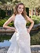 Adrianna Papell 31344 Halter Neck Open Back Wedding Gown