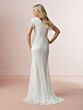 Adrianna Papell 39005 Flutter Sleeve V-Neck Wedding Gown