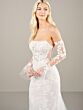 Adrianna Papell 31272 Scoop Neck Illusion Bodice Wedding Dress