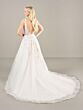 Adrianna Papell 31275 Applique V-Neck Open Back Bridal Dress
