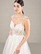 Adrianna Papell 31279 Corset Bodice Bow-Tie Straps Wedding Dress