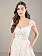 Adrianna Papell 31282 Square Back Cap Sleeve Wedding Gown