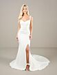 Adrianna Papell 31283 Strappy Back Organza Overskirt Bridal Dress