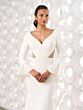 Adrianna Papell 31289 Illusion Cutout Open Back Wedding Gown